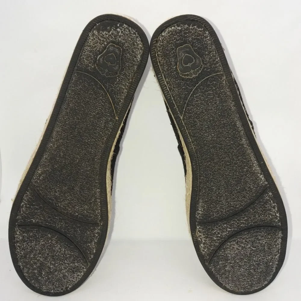 Bobs By Skechers Highlight High Jinx‎ Espadrilles Women's Size 9.5 Black, Tan